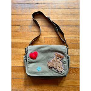 THINK GEEK FIREFLY Embellished Army Green Messenger Bag